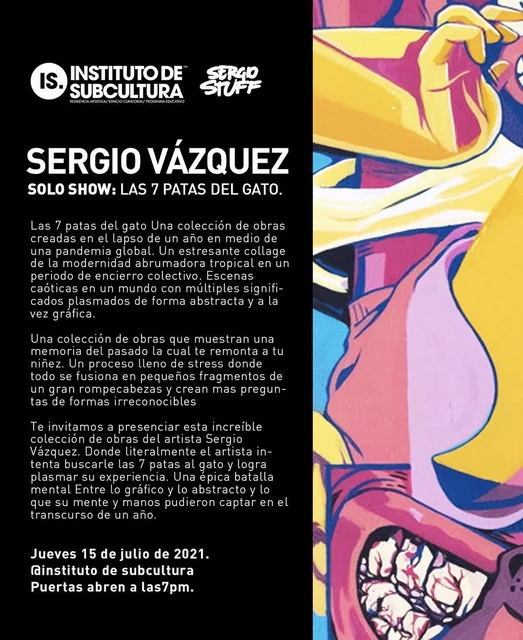 Flyer de Las 7 patas del gato.
