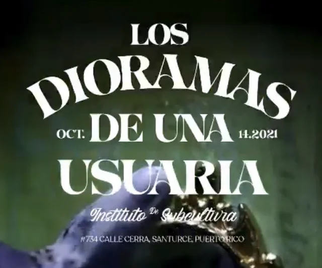 Flyer de Los dioramas de una usuaria