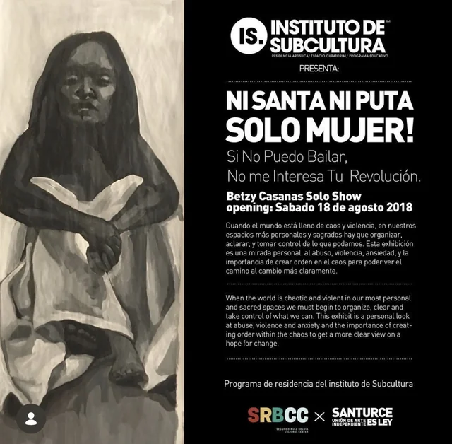 Flyer de Ni santa ni puta, solo mujer!